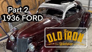 How to chop a top 1936 ford roof part 2 [upl. by Bord]