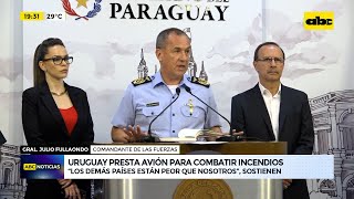 Uruguay presta avión hidrante para combatir los incendios [upl. by Francklin175]