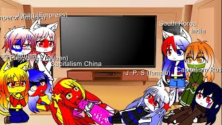 Countryhumans my au’s react to The East Asians Icariaball [upl. by Lenes]