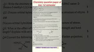 BSc chemistry 1st year question paper nep syllabus chemistry trending shorts bscchemistry bsc [upl. by Steddman]