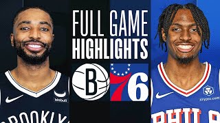 NETS at 76ERS  FULL GAME HIGHLIGHTS  April 14 2024 [upl. by Baoj]