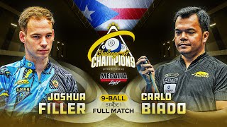 FILLER vs BIADO  9Ball Challenge of Champions [upl. by Ahrendt]