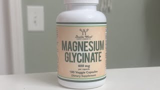 Double Wood Magnesium Glycinate 400mg Vegan Safe Third Party Tested Gluten Free NonGMO review [upl. by Lrub]