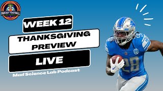 NFL Week 12 Fantasy Football Thanksgiving Day Game Previews [upl. by Analra]