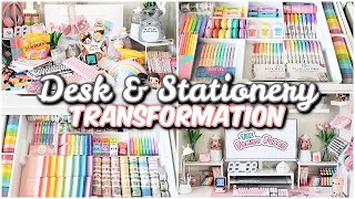 Desk  stationery organization makeover ✨ Work From Home YOUTUBER [upl. by Lugar905]