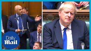 Integrity matters Sajid Javid slams Boris Johnson after PMQs  Speech IN FULL [upl. by Aitsirk]