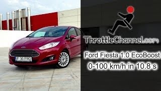 Ford Fiesta 10 EcoBoost Powershift acceleration  ThrottleChannelcom [upl. by Kendy]