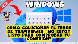 Cómo solucionar el error de TeamViewer quotNo estoy listo para comprobar tu conexiónquot [upl. by Cerracchio188]