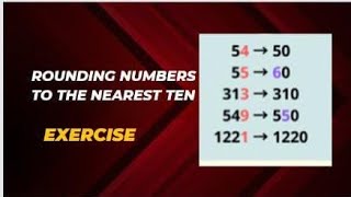 Rounding numbers to the nearest ten🙂math rounding numbers nearest ten youtube easynumbers [upl. by Alpert718]