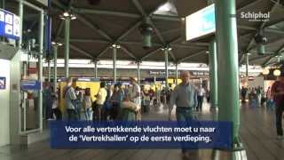 Wegwijzer voor vertrek vanaf Schiphol [upl. by Nivlag]