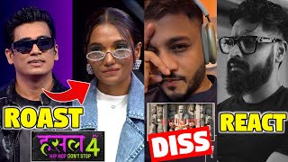 PANTHER ROAST DEE MC IN HUSTLE 4 🫣 amp ELIMINATION  INDEEP BAKSHI DISSED RAFTAAR  EMIWAY REACT [upl. by Briscoe]