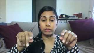 Threading tutorial How to thread your eyebrows upper lip facial hair  easy threading technique [upl. by Katina]