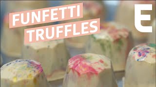 Making Funfetti Truffles at NYCs Mini Melanie [upl. by Dumas199]