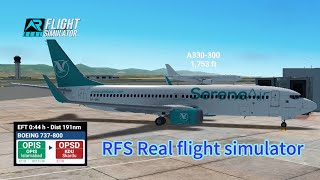 RFS  Real flight simulator Serene air  Islamabad intl to Skardu intl  b737  800  FHD [upl. by Nahk845]