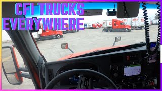 CFI  So Many CFI Trucks  Rookie Trucking Vlog  OTR Trucking Life [upl. by Nerfe]