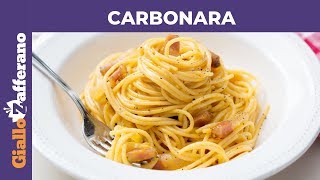 CARBONARA PERFETTA la ricetta di GialloZafferano [upl. by Oika]