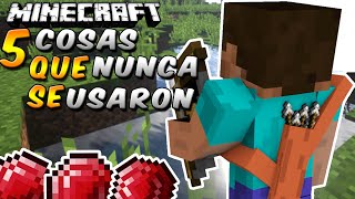 Minecraft 5 cosas que nunca se usaron  Rabahrex [upl. by Tirreg]