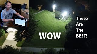 ✅ Light Up The Backyard 11000lm 100w LED Floodlight  Unboxing Install and Review  Olafus [upl. by Persson782]