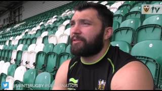 SAINTS v TIGERS Corbisiero chats ahead of Tigers semifinal [upl. by Enamrej261]