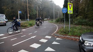 Wat vinden fietsers van de rotonde aan de Zandlaan in Ede [upl. by Eelahc]