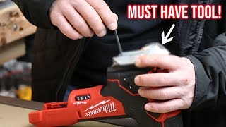 How To Install A Collins Coping Foot On A Milwaukee 2737B20 M18 FUEL Barrel Grip Jig Saw [upl. by Nehgem]