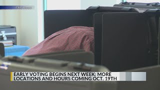 Early voting begins October 8 [upl. by Annekcm293]