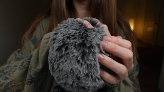 ASMR Fluffy Mic Scratching with Mic Blowing for Sleep Face Brushing Rain No Talking 3 Hours [upl. by Harrad]