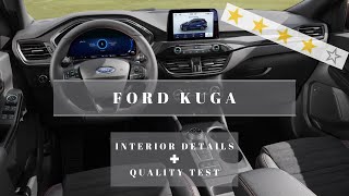 Ford Kuga PlugIn Hybrid 2023  Interior Details And Quality Test [upl. by Annawek]