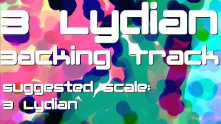 B Lydian Backing Track Slow Spacey Atmospheric [upl. by Julius825]