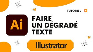 Comment faire un dégradé de couleur texte sur Illustrator [upl. by Gris]