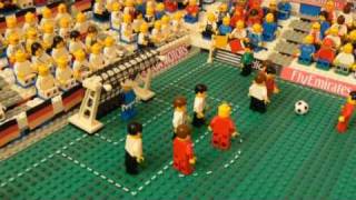 World Cup 2010 Brickbybrick fussball  England 14 Germany [upl. by Anirbys]