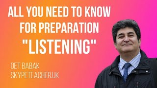 OET Listening  All You need to Know for Preparation [upl. by Zaria]