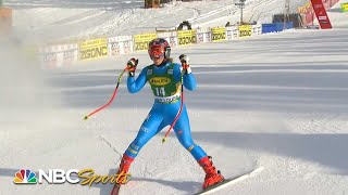 Sofia Goggia completes Lake Louise World Cup sweep with superG win  NBC Sports [upl. by Hailat]