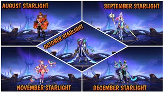 ALL UPCOMING STARLIGHT SKINS IN 2024 AND REVAMPED HANZO GAMEPLAY IN MOBILE LEGENDS •• MLBB [upl. by Naejamron]