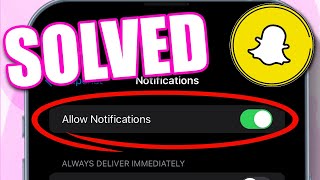 How to Fix Snapchat Notifications Not Popping Up 2024  Full Guide [upl. by Anitnegra]