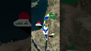 Why Israel’s Geography is a Huge Challenge 🔥 shorts geography israel palestine [upl. by Liagibba169]