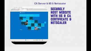 How to issue Certificate from Root CA  Install on IIS amp Configure load balancing with Netscaler [upl. by Nikolai]