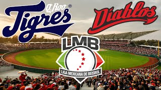 DIABLOS ROJOS VS TIGRES QUINTANA ROO EN VIVO  LMB 2024 [upl. by Gnouh787]