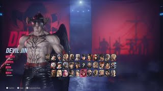 Tekken 8  Devil Jin  Arcade Playthrough [upl. by Dempster]