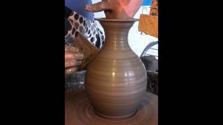 How to make a Wine Carafe on the pottery wheel [upl. by Dagall]