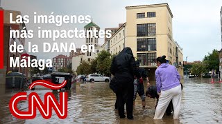 Resumen en video del paso de la DANA por Málaga España inundaciones evacuados y alertas [upl. by Idnib]