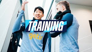 TOTTENHAM HOTSPUR CONTINUE THE HARD WORK AT HOTSPUR WAY  TRAINING [upl. by Greenburg]