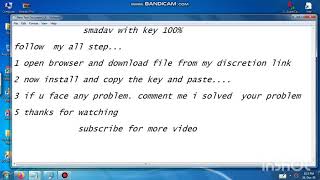 Smadav pro 2020 full crack with key100 work [upl. by Anilra]