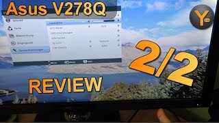 Review Asus VS278Q  27quot Full HD LED Monitor  1ms 2x HDMI DisplayPort VGA [upl. by Nae]