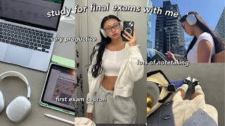 STUDY VLOG  VERY productive finals week in my life  lots of studying finals week vlog amp more [upl. by Munt]