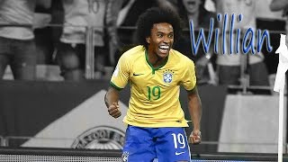 Willian ● Ultimate Skills Show ● Brazil ● 2015  2016 [upl. by Hpeosj]