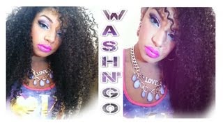 Wash And Go Tutorial  Natural Curly Hair Routine  My Wash N Go Method  Regimen Updated [upl. by Alboran]