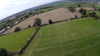 Cheerson CX 20 Pathfinder with Fatshark Mobius on a very windy day filming guy on a Para Cycle [upl. by Vaios]