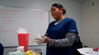 PSJA Parent Takes Advantage of Phlebotomy Program [upl. by Drofkcor]