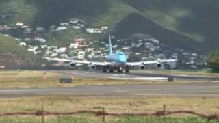 747 St Maarten spectacular takeoff [upl. by Toh]